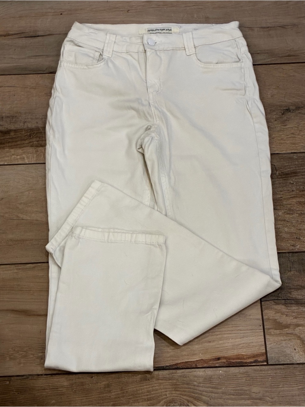 Jones New York White Lexington Straight Jeans
